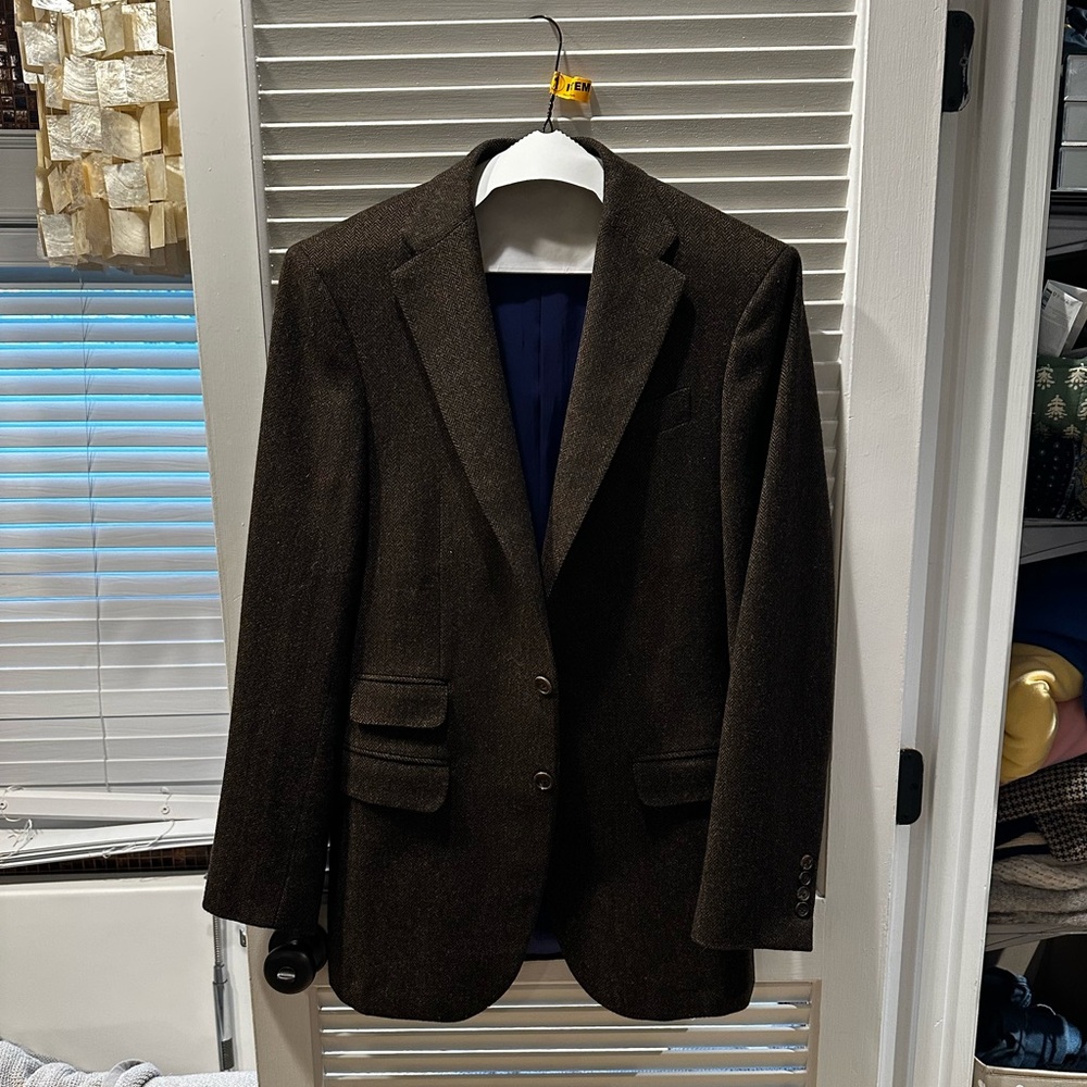 Brown Tweed Jacket from Sid Mashburn 52/41